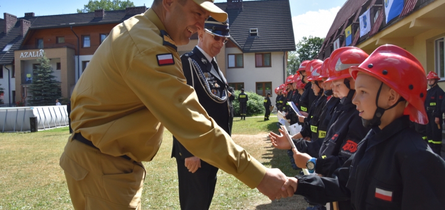 Młodzieżowe Drużyny Pożarnicze szkoliły się w Węgierskiej Górce